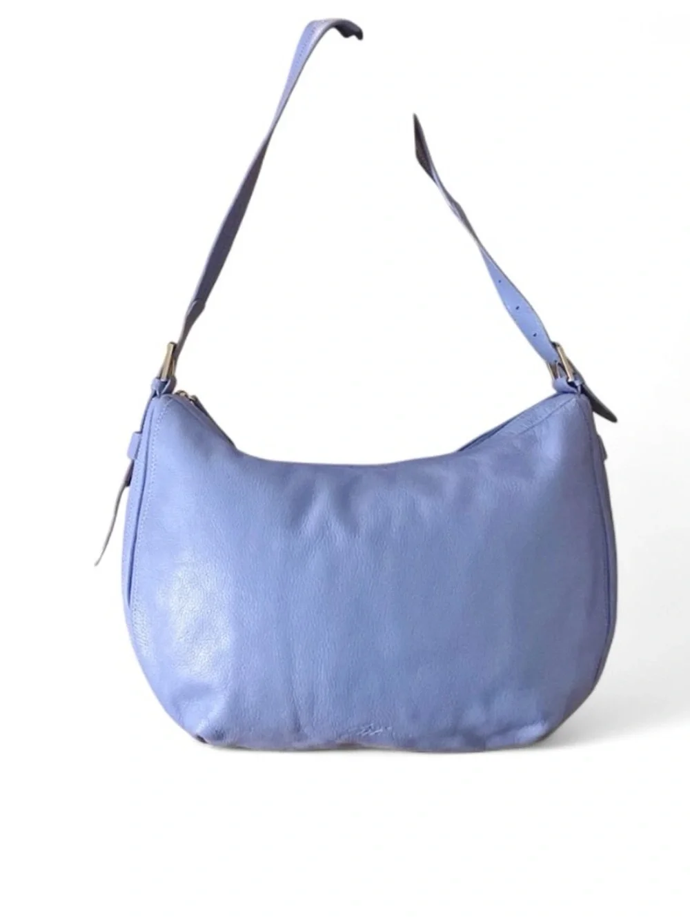 Stone Mountain NWOT Sapphire Blue Pebbled Leather Hobo Shoulder Bag Wedding